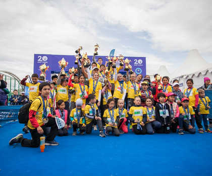 20-го мая прошел детский забег Кубка мира по триатлону «ITU World Cup Astana 2018».