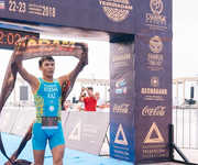 The final of the Triathlon Cup in Aktau