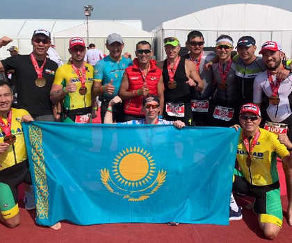 Казахстанские любители финишировали на Ironman 70.3 Dubai