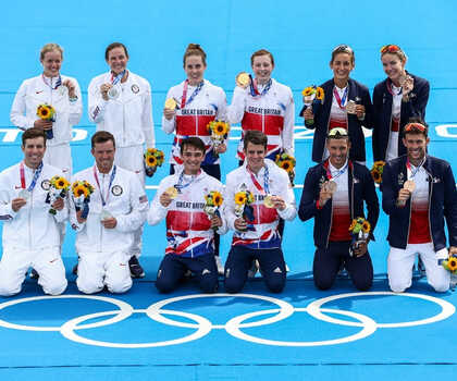 Великобритания выиграла первую смешанную олимпийскую эстафету