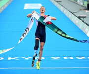Alexis Hanquinquant claims the first gold of Para Triathlon at the Tokyo 2020 Paralympics